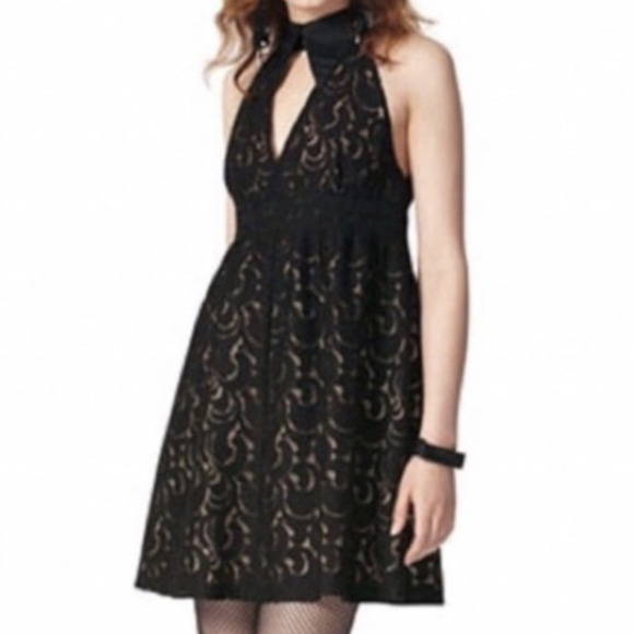 Anna Sui for Target Black Keyhole Lace Mini Dress, Size 9 🗣LAST CHANCE🗣 - Picture 1 of 3